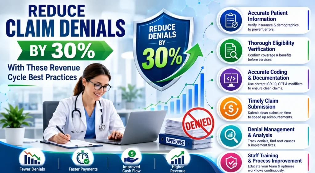 Reduce Claim Denials by 30% With These Revenue Cycle Best Practices