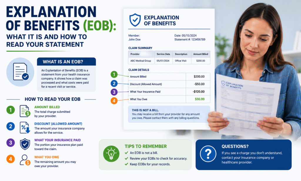 Explanation of Benefits (EOB): What It Is and How to Read Your Statement