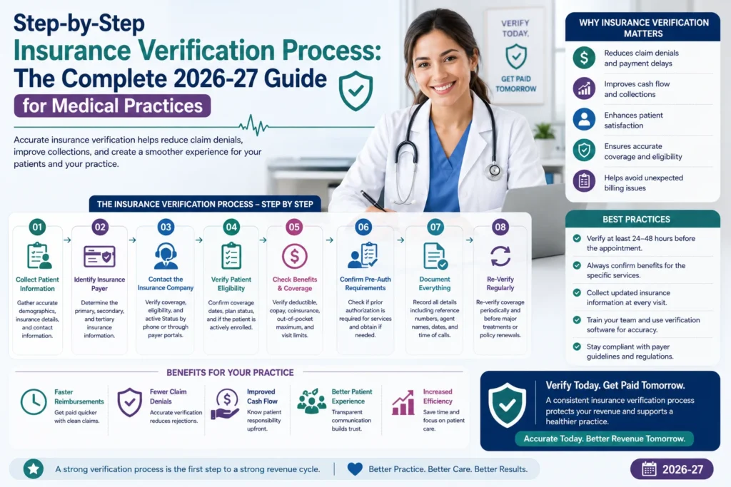 Step-by-Step Insurance Verification Process: The Complete 2026-27 Guide for Medical Practices