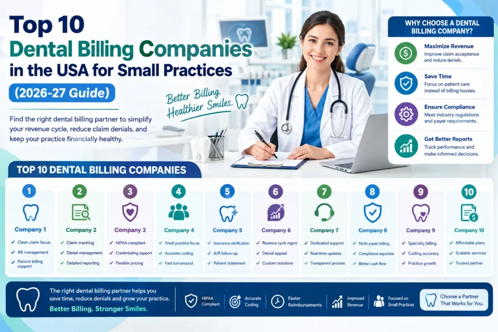 Top 10 Dental Billing Companies in the USA for Small Practices (2026-27 Guide)